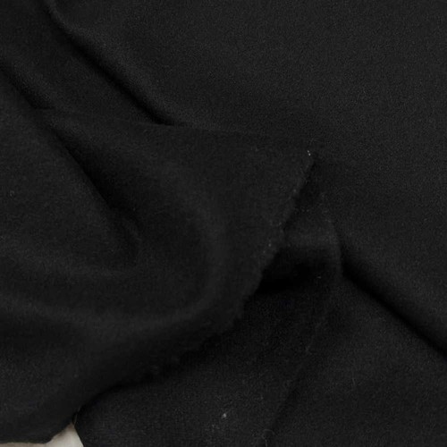 Tessuto pannetto lana nero - pannetto,